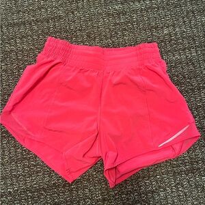 Lulu hotty hot pink 4” shorts